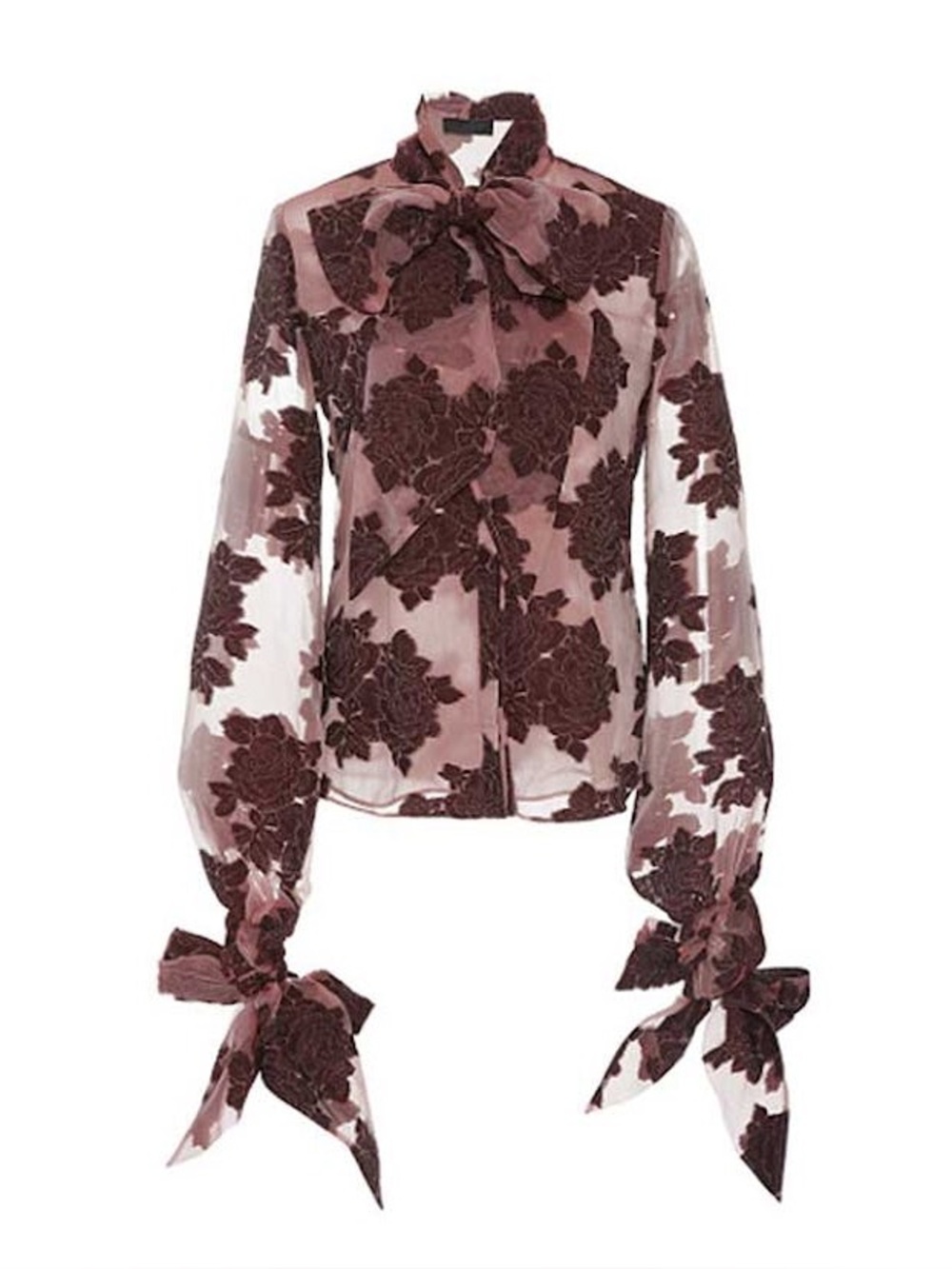 CO Collections Pink Burnout Velvet Top S